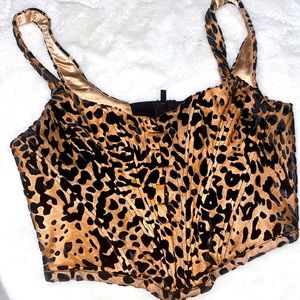 House of CB leopard print corset